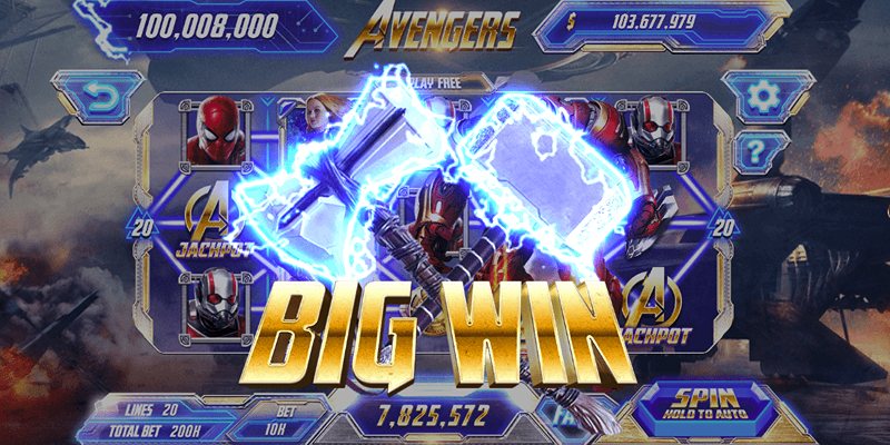 Những màn chơi trong nổ hũ Avengers